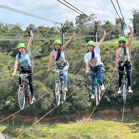 Glamping Y Chalet Aventura Park Villa De Leyva La Periquera 外观 照片