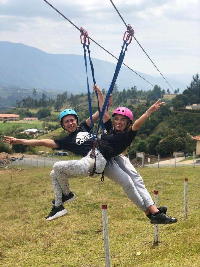 Glamping Y Chalet Aventura Park Villa De Leyva La Periquera 外观 照片