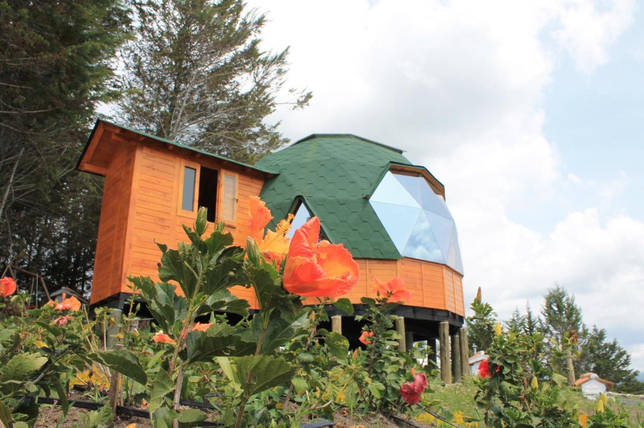 Glamping Y Chalet Aventura Park Villa De Leyva La Periquera 外观 照片