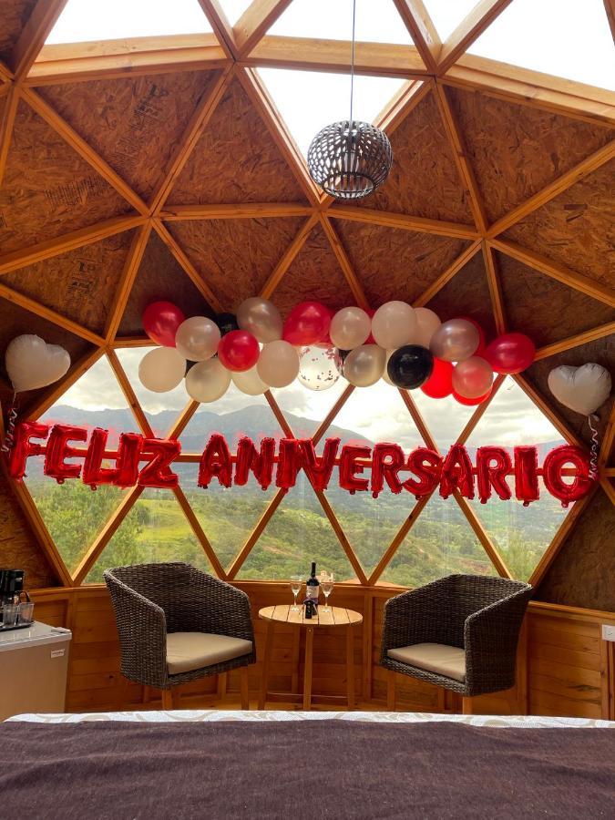 Glamping Y Chalet Aventura Park Villa De Leyva La Periquera 外观 照片