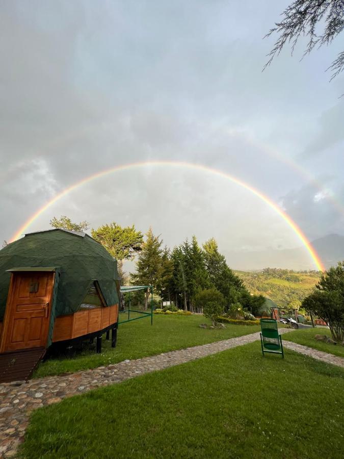 Glamping Y Chalet Aventura Park Villa De Leyva La Periquera 外观 照片