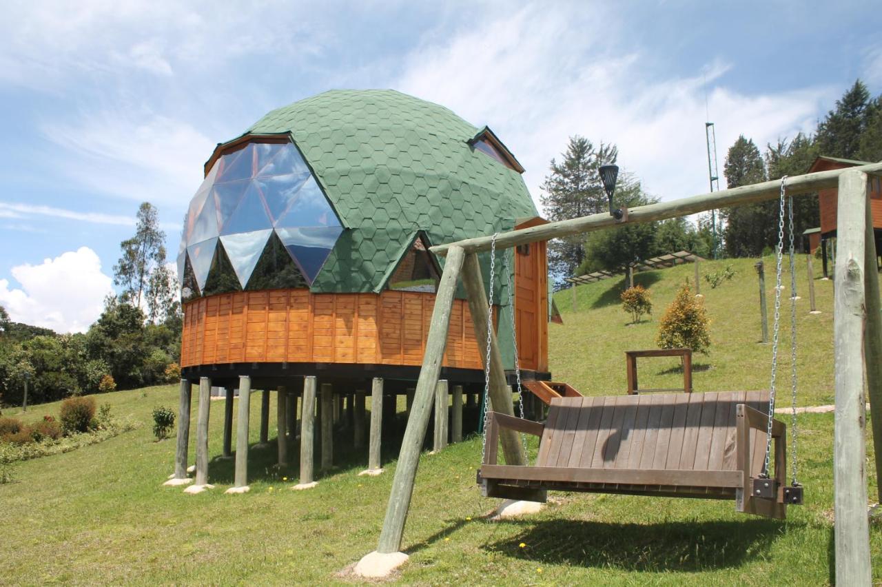 Glamping Y Chalet Aventura Park Villa De Leyva La Periquera 外观 照片