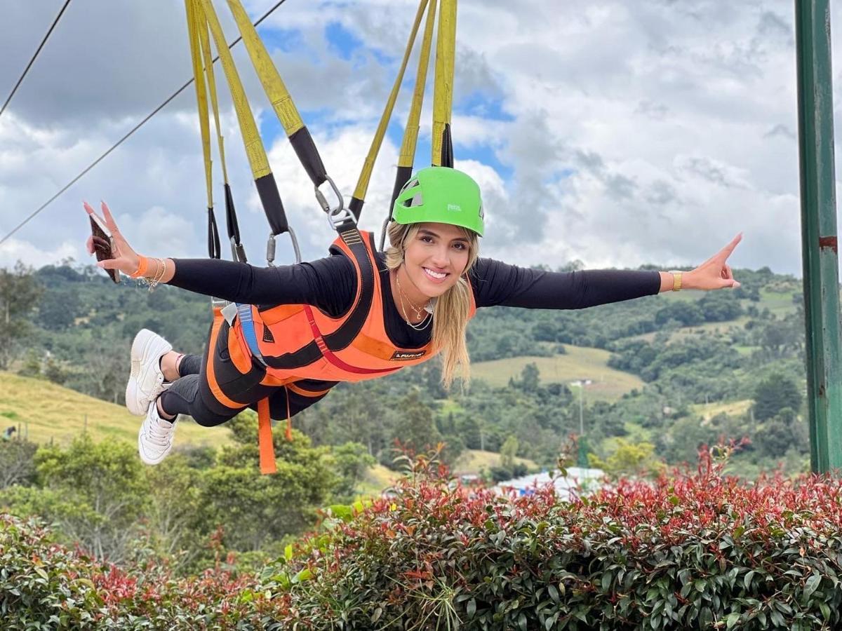 Glamping Y Chalet Aventura Park Villa De Leyva La Periquera 外观 照片