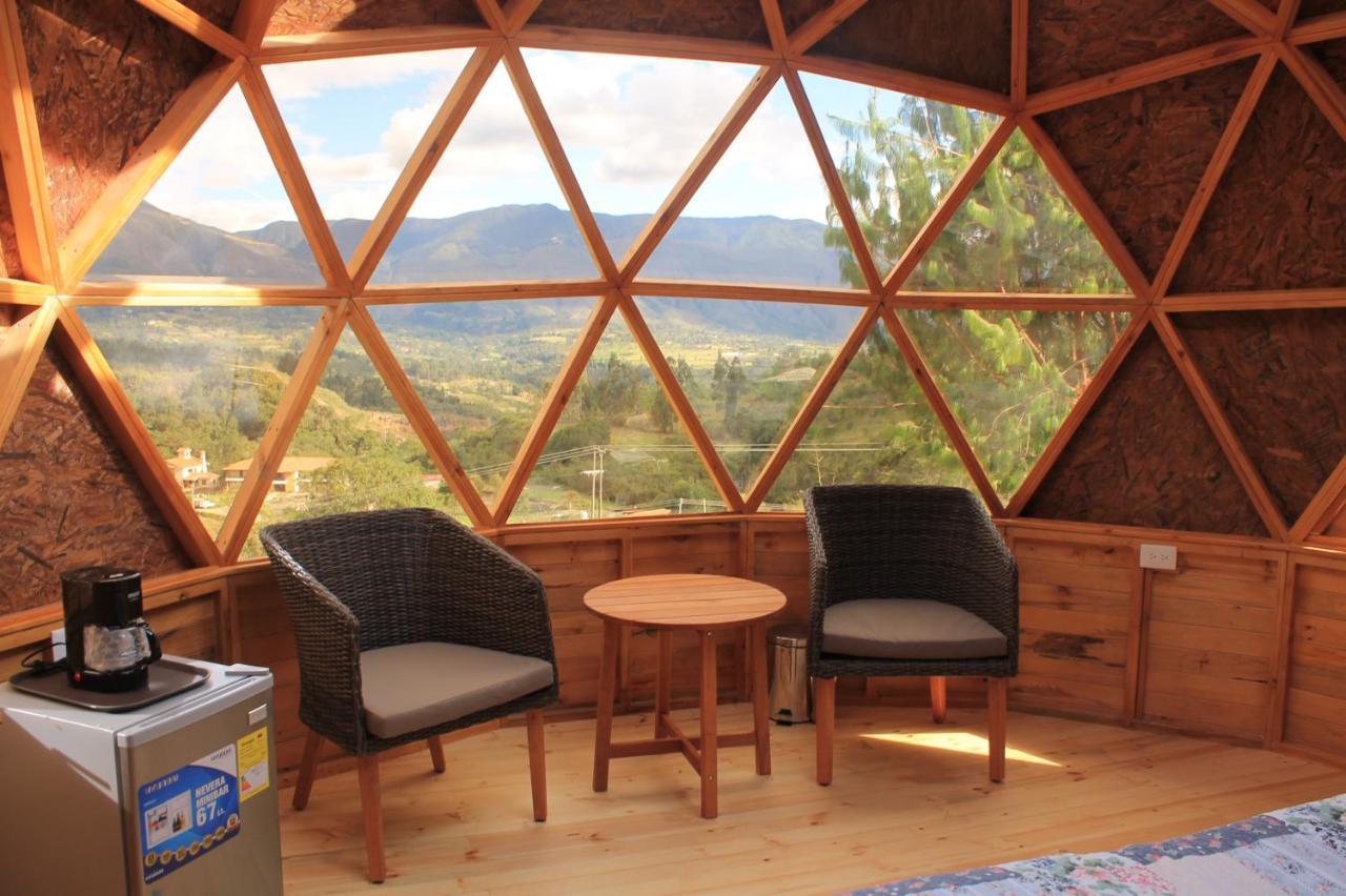 Glamping Y Chalet Aventura Park Villa De Leyva La Periquera 外观 照片