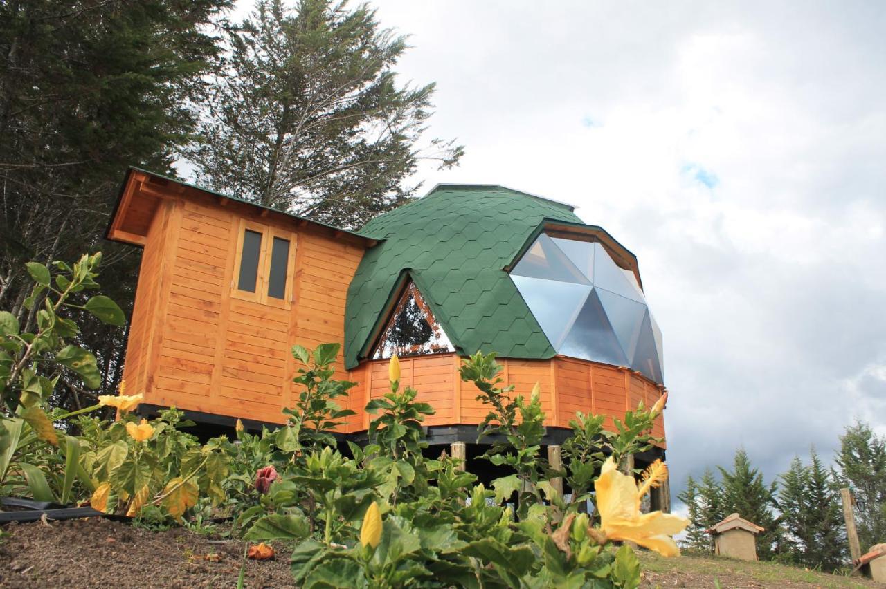 Glamping Y Chalet Aventura Park Villa De Leyva La Periquera 外观 照片